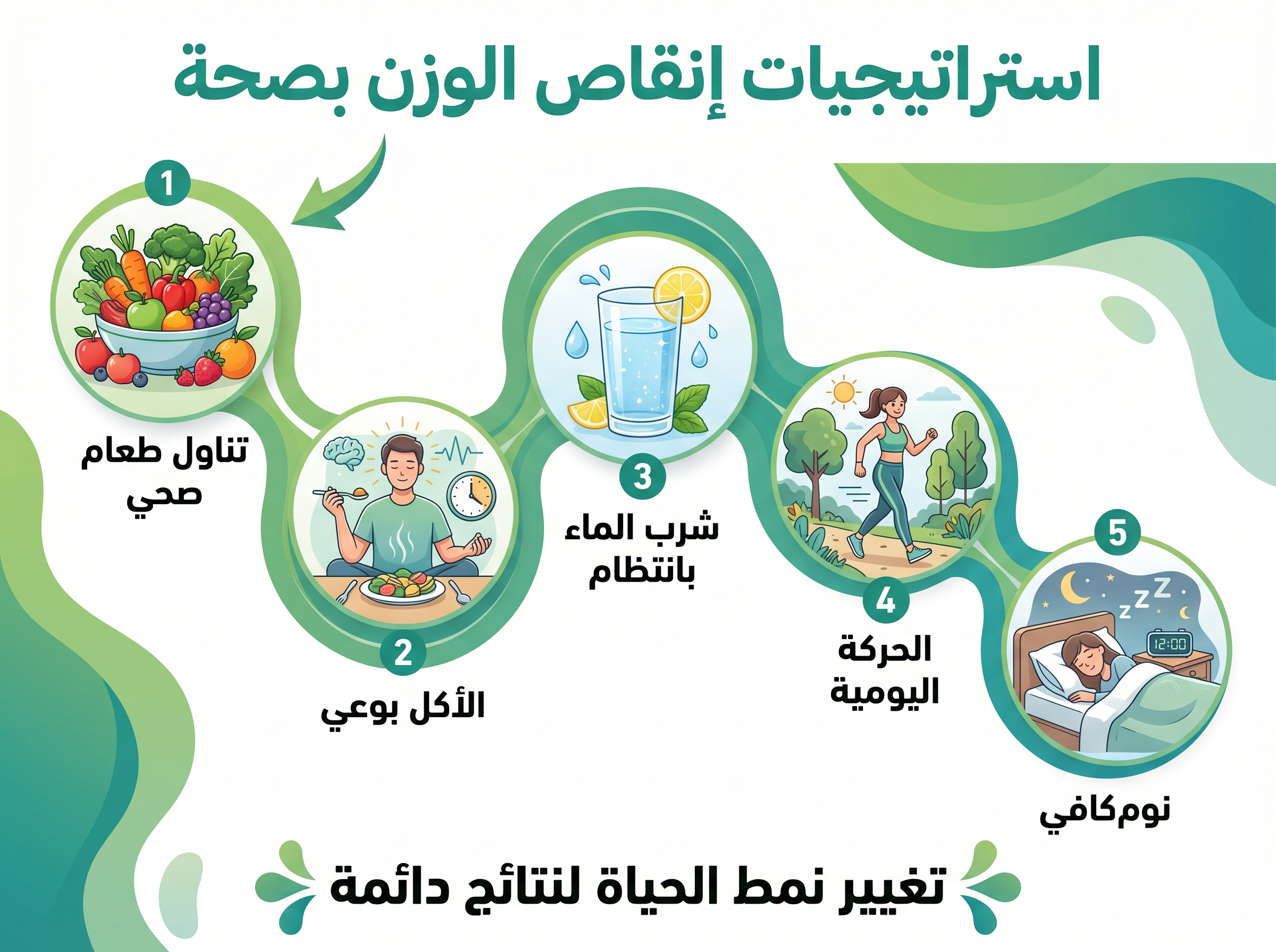 استراتيجيات إنقاص الوزن بصحة